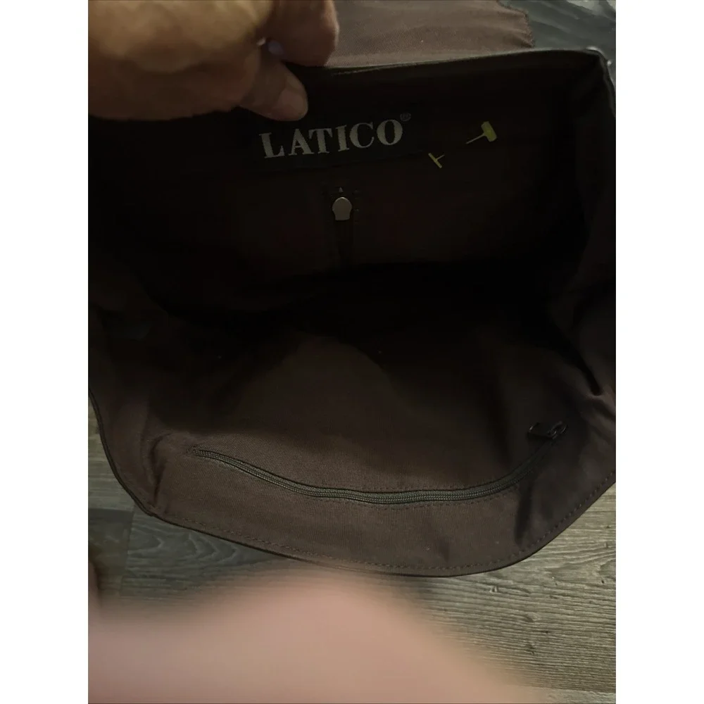 Latico Chocolate Brown Leather Backpack Vintage Pre Owned